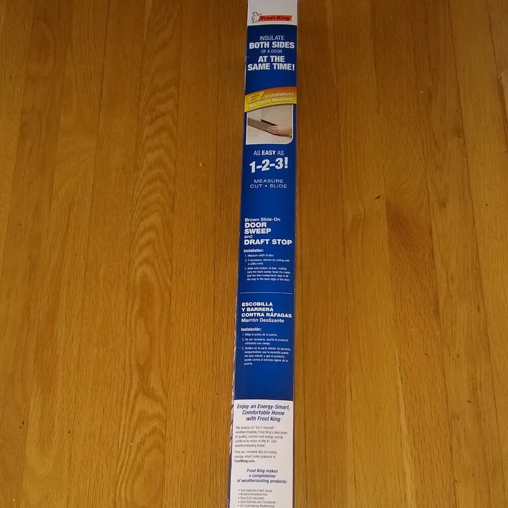EZ Frost King Slide On Door Sweep New
